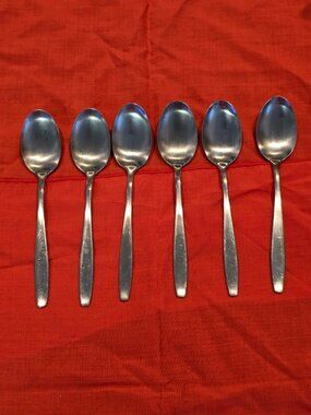 Vintage International Stainless Deluxe TODAY Teaspoon Set Of 6 READ